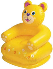 Load image into Gallery viewer, Enorme™ Teddy Bear Shape PVC Inflatable Plastic Animal Chair / Sofa for Kids ( Yellow ) - Home Decor Lo