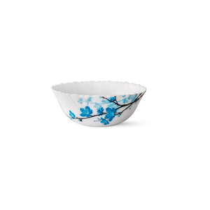 Larah by Borosil Mimosa Opalware Pudding Set, 7-Pieces, White - Home Decor Lo