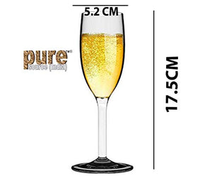 Pure Source India Whiskey & Wine Glasses Clear, Mini Size Wine Glass (Set of 4 Pcs) - Home Decor Lo