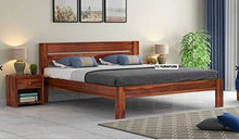 Load image into Gallery viewer, TG Furniture Solid Wooden Foster Queen Size Bed for Bedroom Home Furniture (Sheesham_Brown) - Home Decor Lo