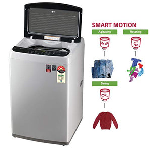 LG 7 kg Inverter Fully-Automatic Top Loading Washing Machine (T70SPSF2Z, Middle Free Silver) - Home Decor Lo