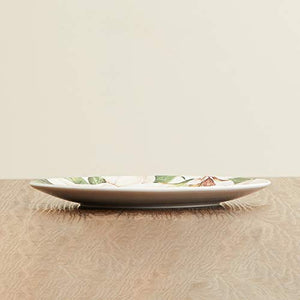 Home Centre Magnolia Floral Print Dinner Plate - Home Decor Lo