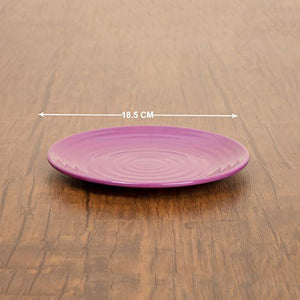 Home Centre Alora-Malia Textured Side Plate - Purple - Home Decor Lo