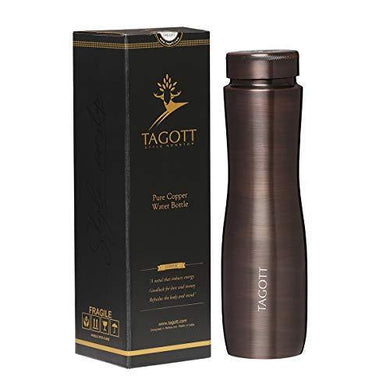 TAGOTT® Handmade 100% Pure Copper Apsara Antique Water Bottle : A Premium Design Bottle with Ayurvedic Health Benefits - Home Decor Lo