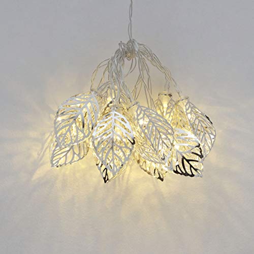 Home Centre Serena Leaf String Light- 10 Bulbs- Large - Home Decor Lo