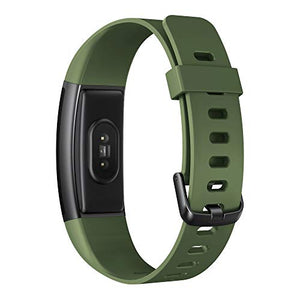 realme Band (Green) - Full Colour Screen with Touchkey, Real-time Heart Rate Monitor, in-Built USB Charging, IP68 Water Resistant - Home Decor Lo