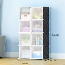Load image into Gallery viewer, R. K. INTERNATIONAL 8 Door Plastic Sheet Wardrobe Storage Rack Closest Organizer for Clothes Kids Living Room Bedroom Small Accessories - Home Decor Lo