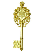 Load image into Gallery viewer, RUDRADIVINE Brass Vastu Fengshui Kuber Kunji Key for Money and Prosperity (Gold) - Home Decor Lo