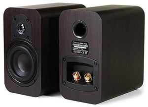 Micca RB42 Reference Bookshelf Speaker with 4-Inch Woofer and Silk Tweeter (Dark Walnut, Pair) - Home Decor Lo