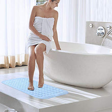 Load image into Gallery viewer, VINGTOS SALES Anti-slip Bathroom Floor Mat (Light Blue, Silicone, 100 X 40 cm). - Home Decor Lo