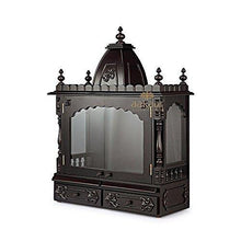 Load image into Gallery viewer, Aakaar Idols &amp; Temples - Handcrafted Pooja Temple Mandap in Teak &amp; MDF for Wall Mounting at Home and Office (24 VC WD) - Home Decor Lo