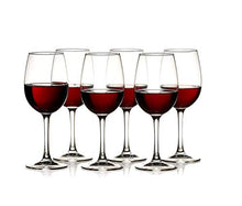 Load image into Gallery viewer, JUSTNOW Glass Goblet Wine Glass - 6 Pieces, White, 250 ml - Home Decor Lo
