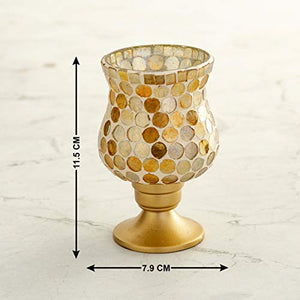 Home Centre Nova Mini Mosaic Candle Holder - Set of 2 - Home Decor Lo