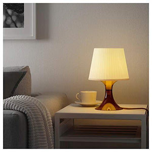 Ikea LAMPAN 11 Inch Table Lamp (White, Brown, 0.29 m) - Home Decor Lo