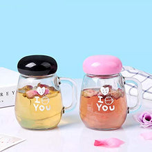 Load image into Gallery viewer, SATYAM KRAFT Glass Coffee/Tea Mug - 1 Piece, Pink, 350 Ml - Home Decor Lo