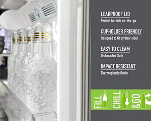 Emporium Plastic Fridge Water Bottle Set for Office, Sports, School, Travelling, Gym, Yoga - BPA and Leak Free & Unbreakable Bottle Color May Vary (Set of4) - Home Decor Lo