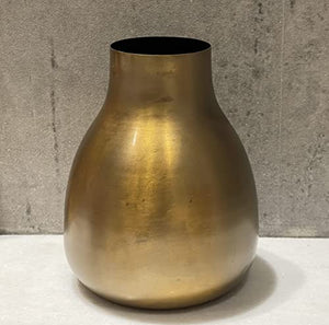 Urban Born Metal Flower vase for Home Decor and Living Room Vintage Decor Antique Decor and vase for Home décor | Aged Brass Antique Finish (Small)