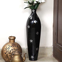 Load image into Gallery viewer, Alnico Decor Metal Flower Vase (Black_26 Inch) - Home Decor Lo