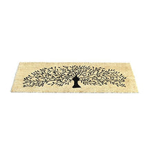 Load image into Gallery viewer, Onlymat Natural Coir| Attractive Tree Print| PVC Backing| Long-Lasting| Heavy Duty| Weather Resistant| Indoor| Covered Door | Doormat- 120 x 40 cm (Beige Color) - Home Decor Lo
