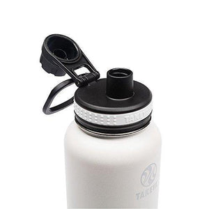 Takeya White Originals Vacuum-Insulated Stainless-Steel Water Bottle, 32oz - Home Decor Lo