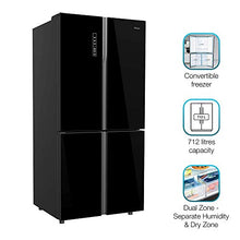 Load image into Gallery viewer, Haier 712 L Inverter Frost-Free Side-by-Side Refrigerator with Twin Inverter Technology (HRB-738BG, Black Glass) - Home Decor Lo