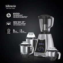 Load image into Gallery viewer, Havells Silencio 4 Jar Mixer Grinder with 5 Patented Technology,HVDC low noise motor,Double Layer Steel Jar,Digital Display with Pre-Set Options,Triple Safety Protection and 2 Litre Jar-Grey Black - Home Decor Lo