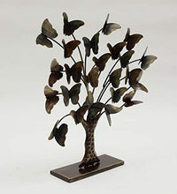 Load image into Gallery viewer, Vedas Exports Iron Paddy Butterflies Tree Showpiece (Multi_4.5 Inch X 19 Inch X 21 Inch) - Home Decor Lo