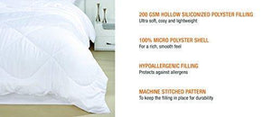 Amazon Brand - Solimo Microfibre Comforter, Single (White) - Home Decor Lo