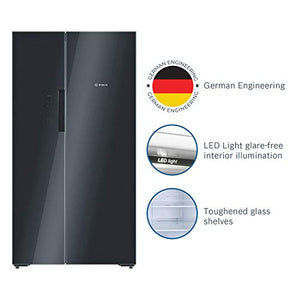 Bosch 655 L Frost Free Side-by-Side Refrigerator(KAN92LB35I, Black, Inverter Compressor) - Home Decor Lo