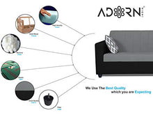 Load image into Gallery viewer, Adorn India Rio Highback 3-1-1 5 Seater Sofa Set (Black &amp; Grey) - Home Decor Lo