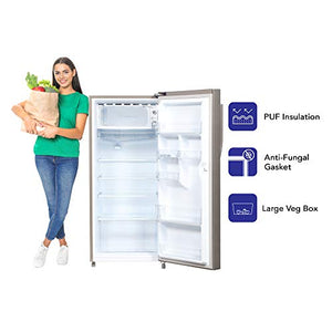 Haier 195 L 4 Star Direct-Cool Single-Door Refrigerator (HED- 20CFDS, Dazzle Steel) - Home Decor Lo