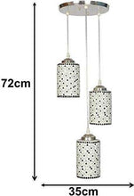 Load image into Gallery viewer, Royal Fancy Light Glass Pendent Celling Lamp (White) - Home Decor Lo