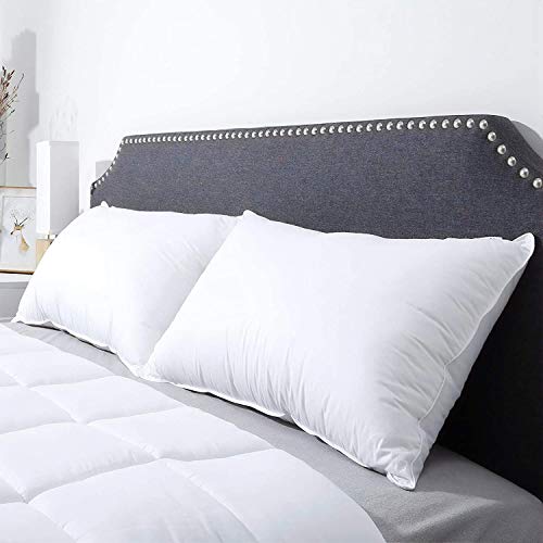 Compal The First and Original and Premium Luxury Plush Gel Bed Pillow for Home Hotel Collection Good for Side and Back Sleeper Cotton Cover Dust Mite Resistant and Hypoallergenic - Queen (2, 16