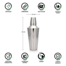 Load image into Gallery viewer, Urban Snackers Stainless Steel Barware Drink Mixer Cocktail Mocktail Shaker Barware 28 Oz 829 ml, at Home, Hotel, Restaurant - Home Decor Lo