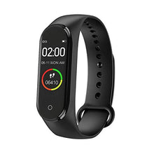 Load image into Gallery viewer, WELROCK M4 Bluetooth Smart Band OLED Touch Display Activity Tracker Fitness Band Waterproof &amp; Sweatproof Long Battery Life Suitable for All Android &amp; iOS Devices Code - (M4 Band_49, Black) - Home Decor Lo