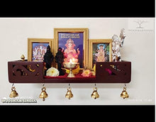 Load image into Gallery viewer, WOOD KARTINDIA Mdf Home Temple (45.7 x 15.2 x 8 cm, Brown) - Home Decor Lo