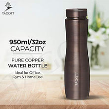 Load image into Gallery viewer, TAGOTT® Handmade 100% Pure Copper Apsara Antique Water Bottle : A Premium Design Bottle with Ayurvedic Health Benefits - Home Decor Lo