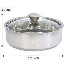 Load image into Gallery viewer, Femora Stainless Steel Insulated Roti Server, 1.1 litres - Set of 1, Silver, 1 Year Warranty - Home Decor Lo