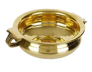 Puja N Pujari Decorative Brass Urli/Traditional Bowl Showpiece for Home Decor (6) - Home Decor Lo