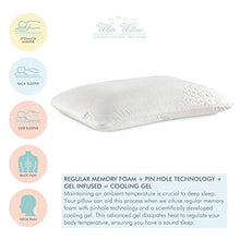 Load image into Gallery viewer, The White Willow Orthopedic Cooling Gel Memory Foam Bed Pillow for Sleeping for Neck and Back Support (21&quot; L x 13&quot; W x 4&quot; H, Multi) - Home Decor Lo