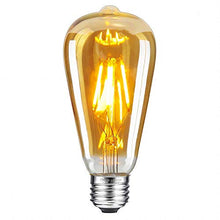 Load image into Gallery viewer, Groeien® Edison LED Bulb, Daylight White 4000K, 4W Vintage LED Filament Light Bulb, 40W Equivalent, E27 Base Lamp for Restaurant,Home,Reading Room(Yellow, 2 Pack) - Home Decor Lo