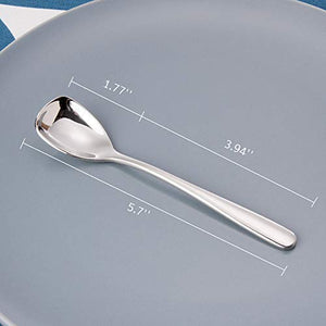 ice cream spoon : FOXAS Stainless Steel Ice Cream Spoons 5.8-inch Set of 6 - Home Decor Lo