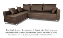 Load image into Gallery viewer, Adorn India Left Side Handle Straight Line L Shape Sofa (Camel Colour) - Home Decor Lo