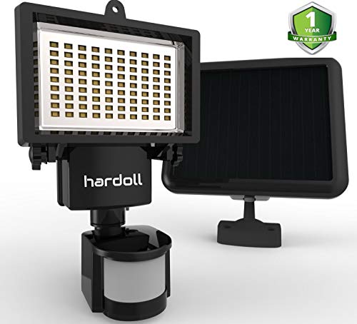 Hardoll 90 LED Solar Powered Security Lights With 4400 mAh Battery Waterproof Outdoor Motion Sensor Lighting For Wall , Patio, Garden (Pack Of 1) - Home Decor Lo