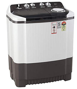 LG 8 Kg 5 Star Semi-Automatic Top Loading Washing Machine (P8035SGMZ, Grey) - Home Decor Lo