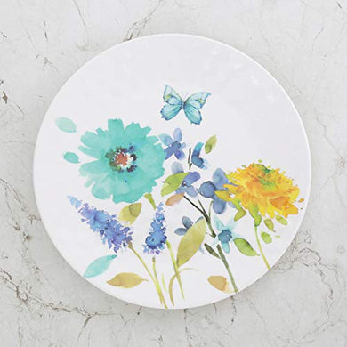Home Centre Meadows-Madora Floral Print Dinner Plate - Home Decor Lo