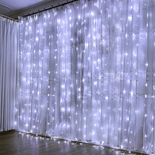 Load image into Gallery viewer, CITRA 240 LED 9.8Feet Curtain Lights Icicle Lights Fairy String Lights with 8 Modes for Wedding Party Family Patio Lawn Decoration - Cool White - Home Decor Lo