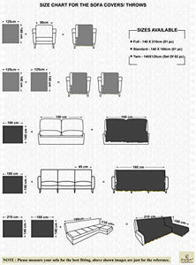 Saral Home Soft Decorative Viscose Chenille Sofa Covers/Throw (140x210 cm, Grey) - Home Decor Lo