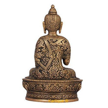 Load image into Gallery viewer, Buddha Idol Statue Blessing with Sacred Kalash &amp; Draped in Shawl - Home Decor Lo
