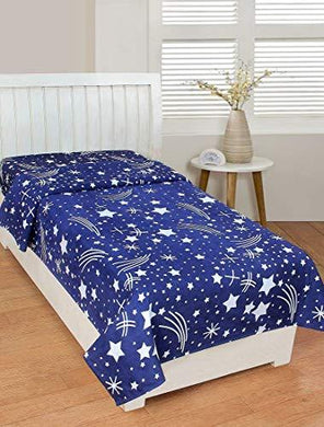KS21 Homes 3D Glace Cotton Single Bedsheet Cum Topsheet Without Pillow Cover, Size : 60 Inch x90 Inch - Home Decor Lo